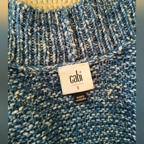 EUC Cabi Blue Cable Open Cardigan - Picture 7 of 14